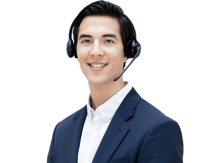 Contact man in white shirt