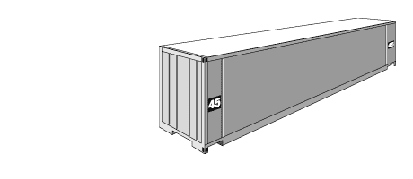 High cube dry container